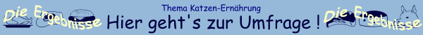 Umfrage zur Katzen-Ern&auml;hrung - Die Ergebnisse